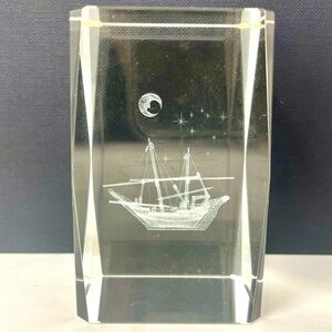 Laser cut ship or schooner paperweight